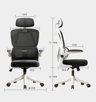 Chaise de bureau pivotante de haute qualité au design contemporain, siège visiteur confortable, réglable, en maille, mobilier de maison avec éléments en fer