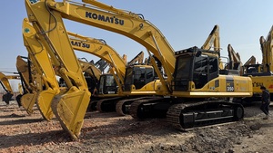 Excavatrice sur chenilles Komatsu PC350 d'origine japonaise, 35 tonnes, d'occasion, hydraulique, matériel de construction - Product Image 4