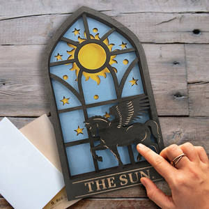 装飾用品木製クリエイティブタロットカード要素照明雰囲気クリスマス - Product Image 2