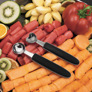 Cuchara para Hacer Bolas <span class=keywords><strong>de</strong></span> Melón <span class=keywords><strong>de</strong></span> Acero Inoxidable, Manual, <span class=keywords><strong>de</strong></span> 1 Pieza, Ecológica, Negra, Personalizable, Utensilios para Frutas y Verduras, Material PP - Product Image 4
