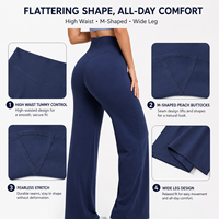 Celana Yoga Wanita High Waisted Bernapas, Pinggang Elastis, Mengangkat Bokong, Ramah Lingkungan, Menyerap Keringat, Activewear, Logo Custom