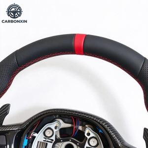 Volante Deportivo de Cuero de 4 Radios para Supra GR A90 A91 MK4 M3 M4 M5 M6 F30 F10 F20 F31 2019-2025 - Product Image 5