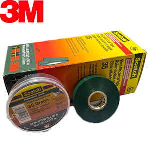 Ruban adhésif en caoutchouc codé par couleur 3M 35, flexible, résistant à l'humidité, isolation électrique, vinyle, ruban 3M pour faisceau de câbles - Product Image 1