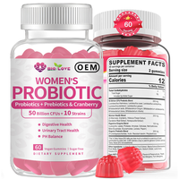 Compléments Gommeux Probiotiques ODM pour Femmes – 10 Souches, Prébiotiques & Canneberge pour la Santé Digestive et l'Équilibre du pH