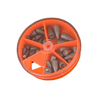 Kit d'accessoires de pêche en argent pour eau salée, comprenant 35 ou 125 plombs fendus en stock