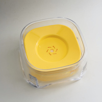 Bol à eau pour animaux de compagnie avec structure flottante à disque flottant, pour chat et chien