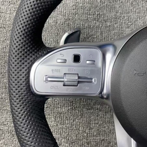 Volant en cuir personnalisé pour Mercedes Benz AMG W204 W205 W206 W207 W212 W213 X253 W217 W221 W222 W223 GLE W166 W167 W219 - Product Image 3