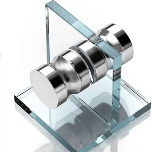 Hrt thương hiệu thiết kế hiện đại thép không gỉ 201/304 kính xử lý knobs cho nội thất vòi hoa sen cửa trượt & Tủ - Product Image 3