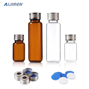 Aijiren 18mm tappo magnetico in metallo di precisione 20ml vite superiore fondo tondo vetro GC fiala spazio di testa 100 pz all'ingrosso