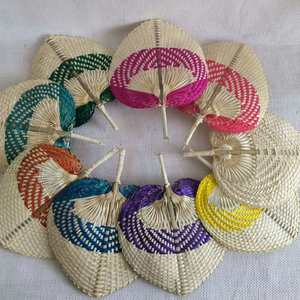 Wholesale Customize Bamboo Craft Weave Palm Leaf <b>Hand</b> <b>Fan</b> - Product Image 6
