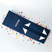 Boîte Cadeau Pliante Magnétique de Luxe en Papier Biodégradable pour Chaussures et Vêtements, avec Doublure en Éponge et Gaufrage – Vente en Gros