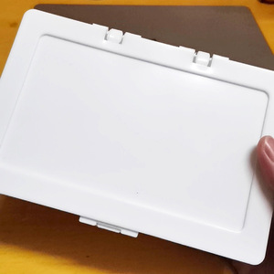 Pure <b>white</b> flip-top Muji-style storage <b>box</b>, Instagram-worthy card-issuing and journaling material sealing sticker, dustproof - Product Image 3