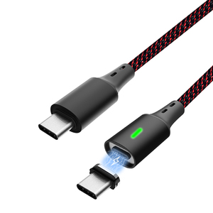 สายชาร์จแม่เหล็ก6.6ft 4.92ft ชนิด C ถึง C PD 25W แม่เหล็กชาร์จเร็วสำหรับชาร์จโทรศัพท์พลังงานสูง - Product Image 2