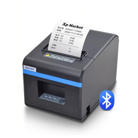 Imprimante thermique directe Xprinter XP-N160II 80 mm pour reçus, avec interface Android/iOS et Bluetooth, pour imprimante de reçus à emporter, avec coupeur automatique