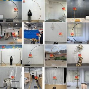 <strong>Wedding</strong> Props Metal White Arch <strong>Backdrop</strong> <strong>Stand</strong> Black Hanging Chandelier <strong>Stand</strong> for <strong>Wedding</strong> Event Decoration - Product Image 6