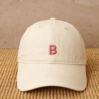 Gorra de Béisbol de Algodón Lavado, Suave, con Bordado Minimalista de la Letra B, Estilo Casual para Hombre y Mujer