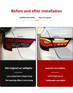 FT xe đèn cho Toyota Mark x RGB đèn hậu 2010 2017 Reiz Led Đuôi Đèn năng động lần lượt tín hiệu ánh sáng xe đèn hậu lắp ráp - Product Image 6