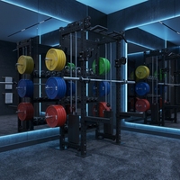 Máquina de Poleas Doble con Cable Ajustable para Entrenamiento Funcional, Crossover de Cables Doble para Entrenamiento de Fuerza, Gimnasio en Casa, Fitness