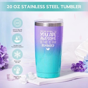 Ensemble <span class=keywords><strong>cadeau</strong></span> créatif pour femmes - Tasse en acier inoxydable <span class=keywords><strong>de</strong></span> 20 oz, design moderne <span class=keywords><strong>fait</strong></span> <span class=keywords><strong>main</strong></span>, impression sérigraphique exquise, Fête des Pères, Pâques - Product Image 5