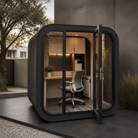 Maison mobile extérieure de 5 m², pièce de jardin portable, studio, bureau à domicile, rangement, espace de détente pour villa et jardin