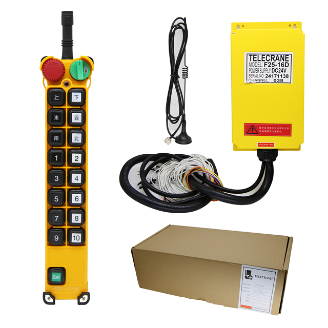 F25-16D Wireless Crane Telecrane Transmitter Receiver Radio Remote Controls