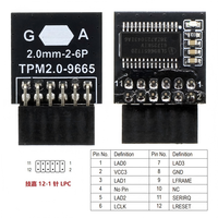 Modul Keamanan TPM2.0 Berkualitas Tinggi Harga Bagus Modul LPC Win11 Modul LPC Motherboard Universal 323-1 Pengiriman Cepat