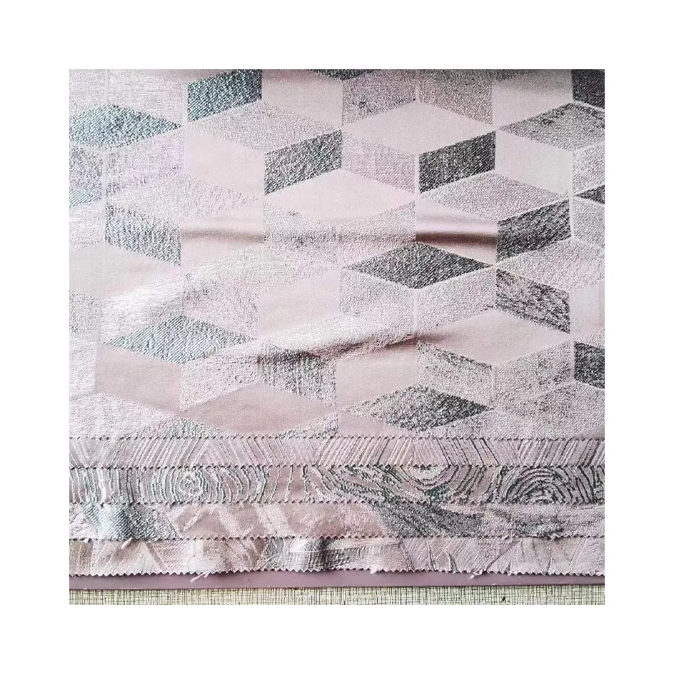 CXG013 New Arrival Wholesale Designer Fabrics Woven Sofa Fabric Knit Jacquard Stripe Sheer Fabric