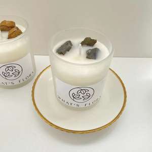 Cera <span class=keywords><strong>di</strong></span> soia candele profumate <span class=keywords><strong>di</strong></span> cristallo naturale con coppa candele <span class=keywords><strong>di</strong></span> pietra gemma infusa per la casa - Product Image 3