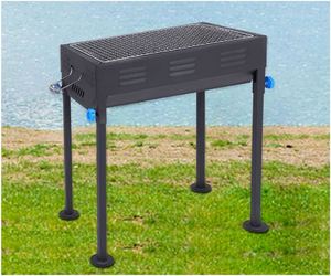 Premium Portable Dual-Zone Charcoal Grill Compact Folding Design with Modern Iron Construction for <b>Camping</b> & Outdoor BBQ - Product Image 4