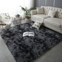 Tapis d'intérieur grand format en peluche shaggy, fabriqué à la machine, luxueux, pour salon, grande surface, antidérapant, résistant aux taches