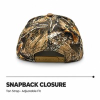 Gorra de Béisbol Estructurada de 6 Paneles con Camuflaje, Logotipo Bordado en 3D, Visera Precurvada, Gorra Táctica de Caza para Exteriores para Hombre