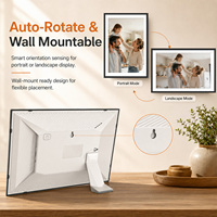 Cadre photo numérique 32 Go Wi-Fi 10,1 pouces, écran tactile IPS HD 1280x800, cadre numérique électronique