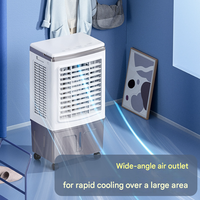Ventilateur portable YanTuo MY9030 avec refroidisseur d'air et panneau solaire 50W 30L 12 vitesses, refroidisseur DC, lumière LED anti-moustiques pour voiture et camping