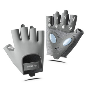 Guantes Deportivos de Medio Dedo para Verano, para Hombre y Mujer, de Seda de Hielo, con Protección Solar, Silicona Líquida, Absorción de Impactos, para Saltar la Cuerda y Gimnasio - Product Image 2