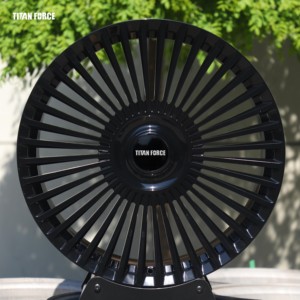 Rines TITAN de 19, 20, 21, 22 y 24 Pulgadas, 5x112, 5x120, 5x114.3, 5x130, Vossen S17, Ruedas Forjadas Negras para Land <span class=keywords><strong>Rover</strong></span>, <span class=keywords><strong>Range</strong></span> <span class=keywords><strong>Rover</strong></span>, AITO M9 - Product Image 1