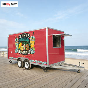 Remolque de Comida Rápida Personalizado DOT VIN CE, Cocina Móvil Cuadrada, Estructura de Acero Galvanizado y Fibra de Vidrio, Parrilla para BBQ, Pizza y Papas Fritas - Product Image 3