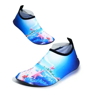 Sapatos de Água das mulheres OEM personalizado de alta qualidade adulto sapatos de água antiderrapante respirável férias Havaí Praia Sapatos Fábrica loja