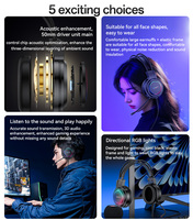 Headset Gaming Kabel Yesido HD Mikrofon Akustik Stereo 3D Antarmuka USB RGB EK05