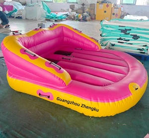 Sofá de agua remolcable ZHENGKU-Tubo inflable resistente para remolque de barcos, esquí y deportes acuáticos - Product Image 1