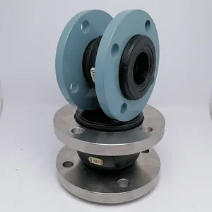 Universal rubber joint coupling water supply din standard coupling pipeline flexible rubber expansion joint with rods