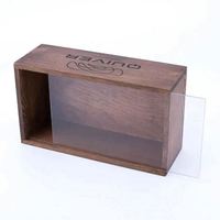 Kotak Kayu Persegi Panjang Bambu/KAYU Buatan Tangan dengan Logo OEM Kustom untuk Penyimpanan Perhiasan Lilin, Sablon Sutra, Laser