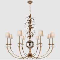 Lustre moderne en laiton doré de style Art Déco pour salle à manger, îlot de cuisine