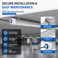Luminaire LED Tri-Proof Haute Efficacité pour Entrepôt, Jusqu'à 170LM/W, IP66 IK10, en Aluminium Étanche, pour Projets Industriels