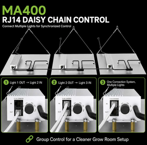 Luci LED per Coltivazione ad Alta Emissione PPFD 400W per Casa e Tenda da Coltivazione - Product Image 3