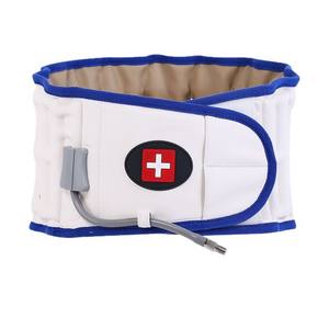 Ceinture de soutien lombaire gonflable YXLY-01 bleu et blanc pour la protection de la taille, l'exercice, la santé, le massage et usage général - Product Image 1