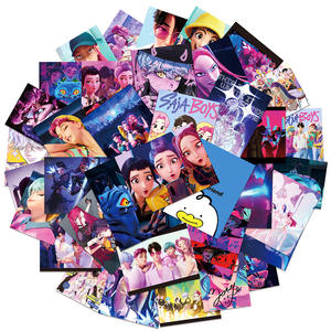 Entrega Rápida, 50 Piezas <span class=keywords><strong>de</strong></span> Lindas Pegatinas Decorativas <span class=keywords><strong>de</strong></span> PVC Impermeables con Diseño <span class=keywords><strong>de</strong></span> Kpop Rumi para Teléfono, Patineta, Mercancía <span class=keywords><strong>de</strong></span> Dibujos Animados y Películas - Product Image 3