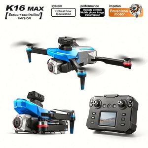 โดรนบังคับวิทยุ K16 หน้าจอในตัว Brushless 4K UHD สำหรับผู้เริ่มต้น พร้อมระบบหลบหลีกสิ่งกีดขวางอัจฉริยะ รุ่นควอดคอปเตอร์ - Product Image 2