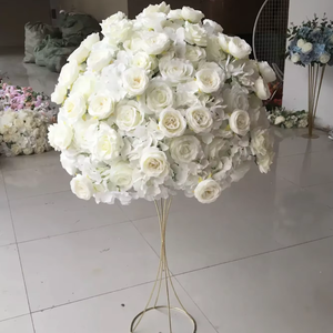 Decorazione di nozze bianco e blu fiore palla tavolo fiore centrotavola fiore artificiale <span class=keywords><strong>centro</strong></span> pezzo per la decorazione di eventi - Product Image 4