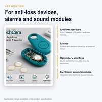Disque sonore piézoélectrique passif de 20 mm en laiton et céramique, élément sonore 4,0 kHz pour module d'alarme de dispositif anti-perte