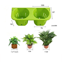 Pot Tanaman Gantung Dinding Vertikal, Kantong Tanam, Wadah Tanam, untuk Bunga, Sayuran, Herbal, Dekorasi Taman Dalam & Luar Ruangan